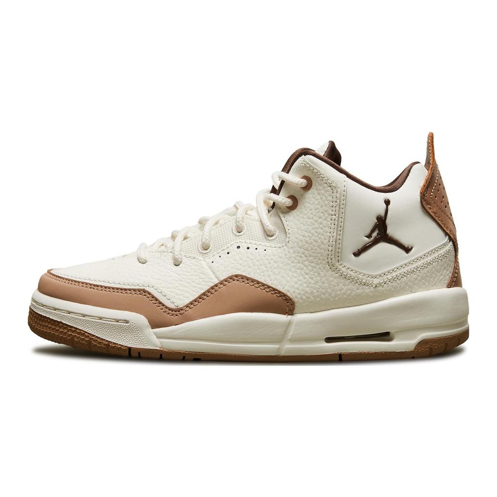 New Jordan Courtside 23 Slip Resistant Cushioning Wear Resistant Mid Top Children's Basketball Shoes White Teenagers FQ6861-121