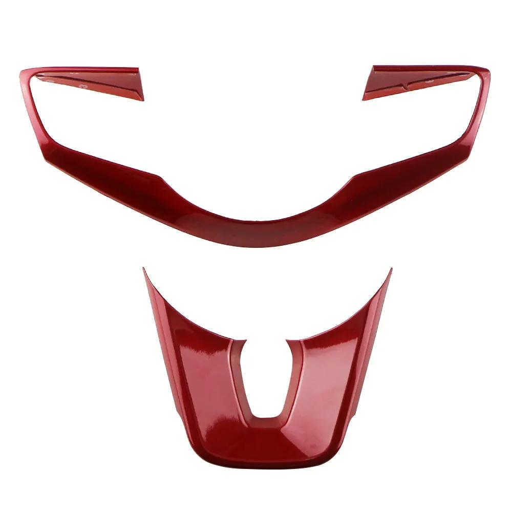 

Накладка для украшения рулевого колеса автомобиля, молдинг, рамка, наклейка, подходит для KIA Forte Ceed K3 Xceed PHEV Ceed PHEV Xceed, аксессуары красный