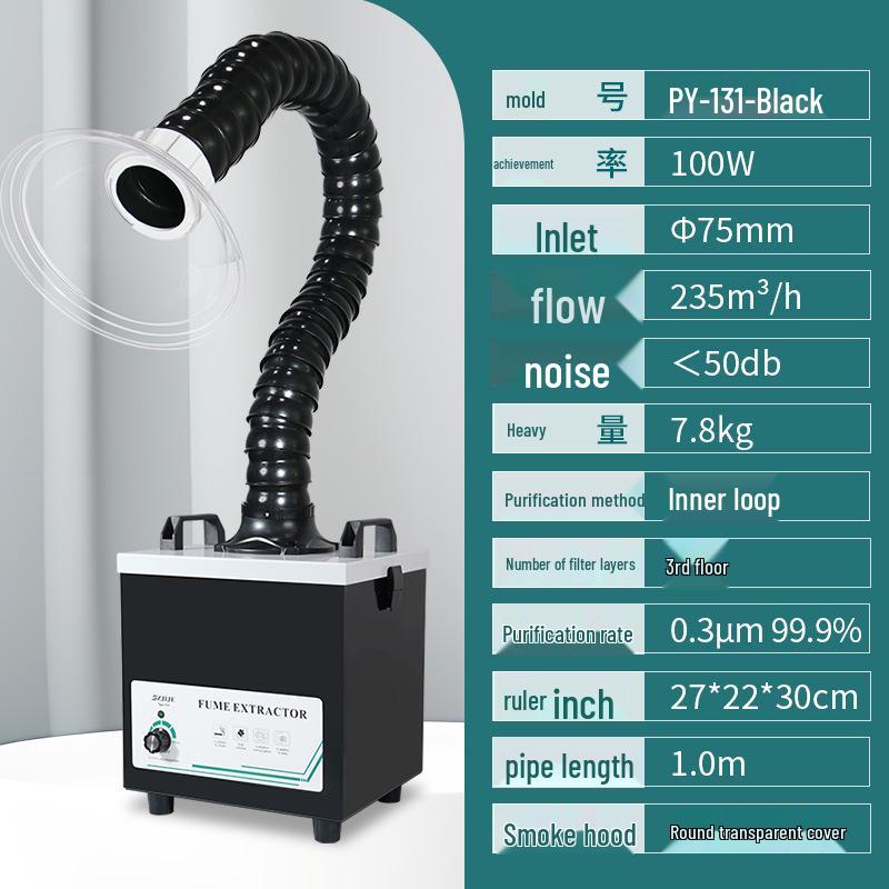 Compact Smoke Purifier & Absorber for Soldering, Welding & Laser Marking