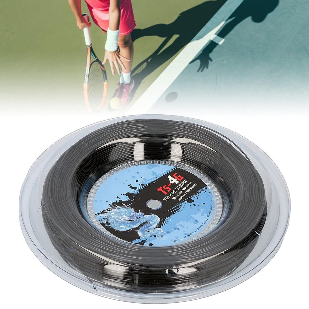 Durable Polyester Tennis Racket ST 200m Round Edge Hard Racket String Tennis Accessories UM Performance (1.30mm)