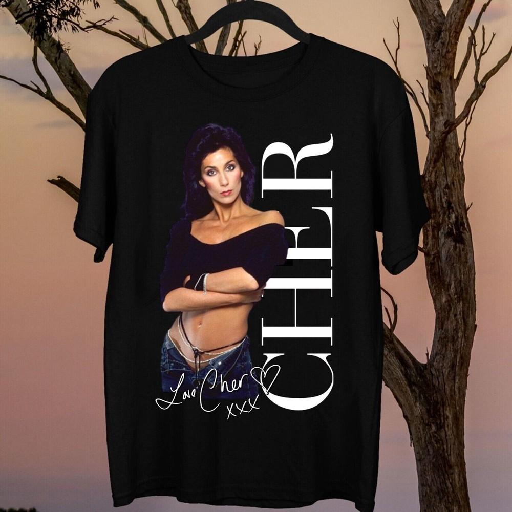 Cher Signature Tshirt Gift For Fans Men All Size T-Shirt 1CM1571 Unisex T-Shirt XL