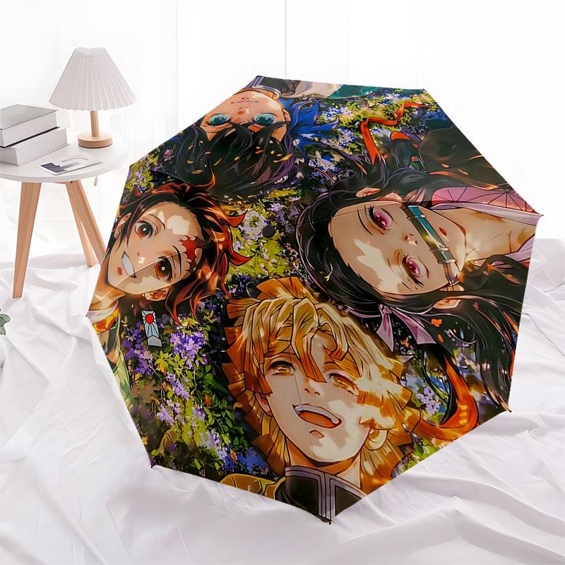 

1pc Anime Characters Auto-Open Close Umbrella - Portable Folding Design with 8-Bone Iron Frame, Outdoor, Gift for Fans, Travelers, Daily Use.X008