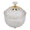 5.1x5.1x5.6in Snack Storage Box with Lid for Desk Decor Jewelry Makeup Pads