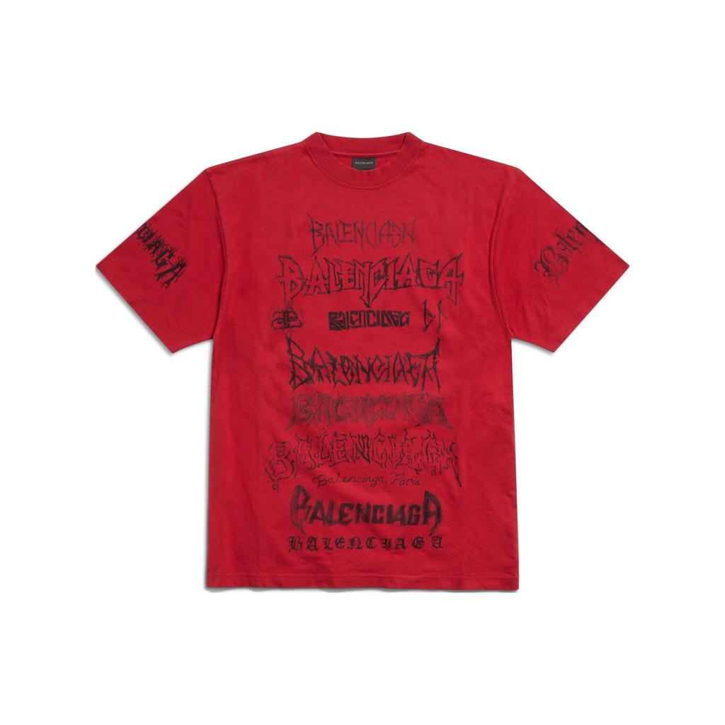 Balenciaga Diy Metal T-shirt 'Black White' Men's 641675TPVO31569