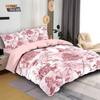 3Pcs Pink Antique Architectural Print Coreless Bedding Comfortable Multi Size Bedroom Dormitory Duvet Covers Machine Washable