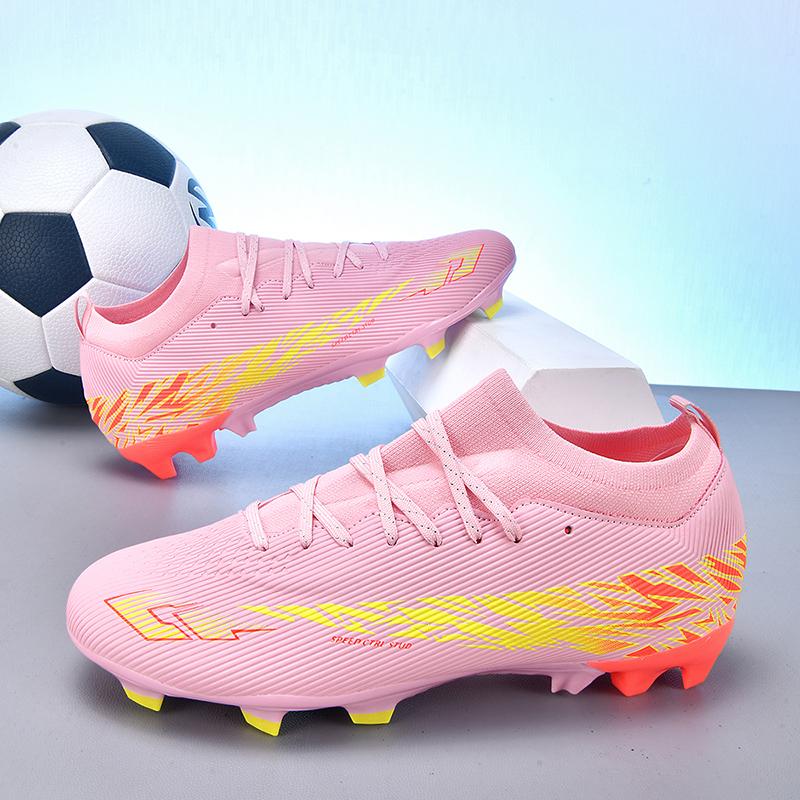 Nuove Scarpe da Calcio da Uomo Alta Qualità Caviglia Alta Antiscivolo Outdoor Ultraleggere Indoor Scarpe da Calcio Scarpe Sportive Futsal Antiscivolo
