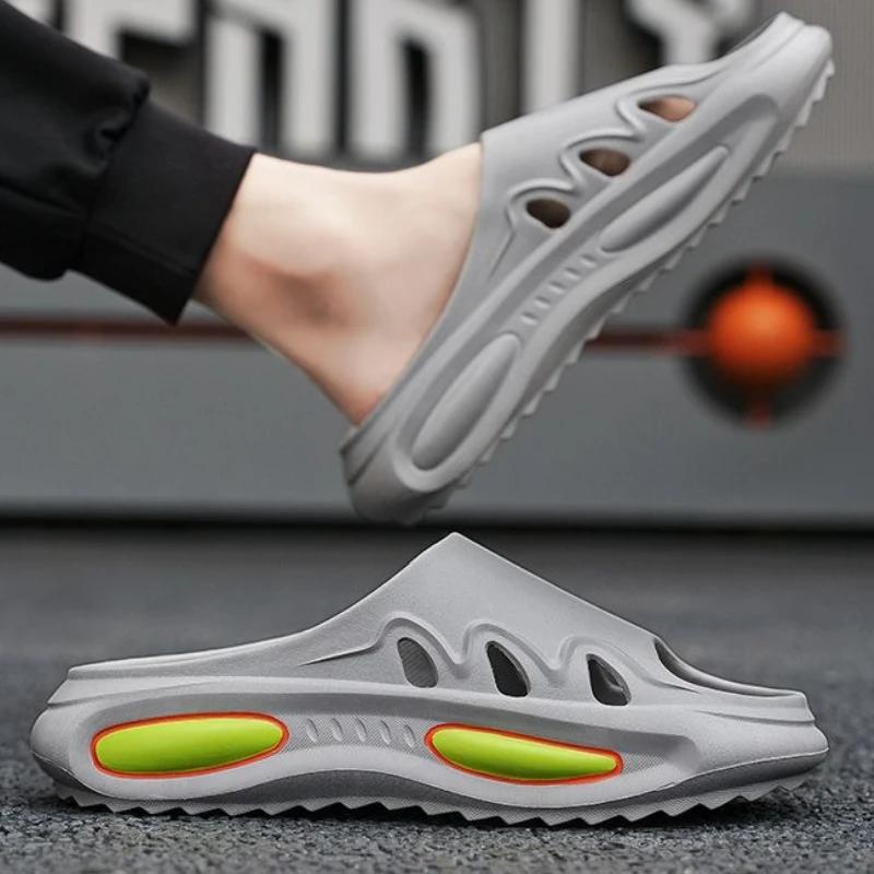 Fashion House Sandals Man Platform Walk Around Home Shiatsu Bathroom Slippers for Men Indoor Beach Designer Luxury Adult Original Shoes