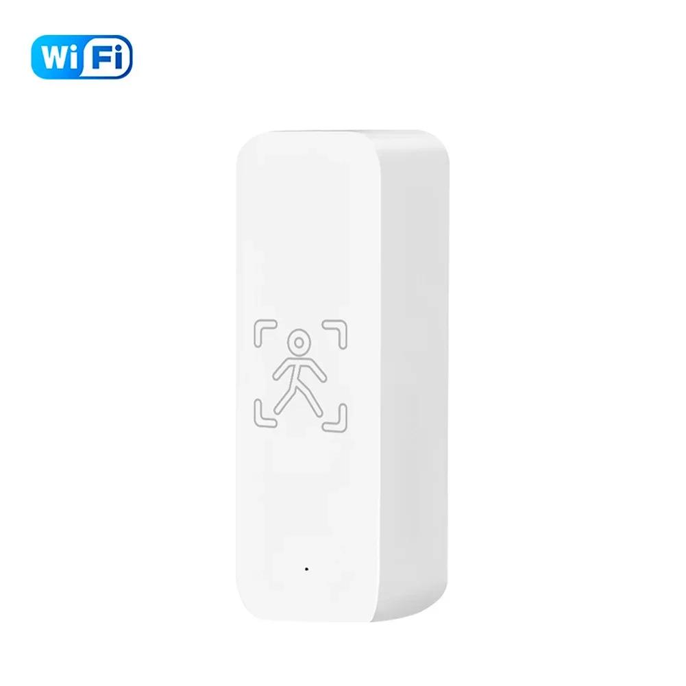 24G Датчик присутствия человека с WiFi для поддержки ZigBee для управления через приложение Tuya Работа от батареи Умный выключатель освещения