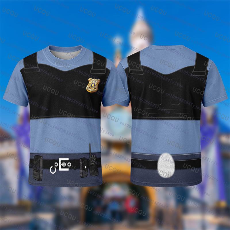 

2026 Zootopia 2 Officer Judy Hopps Nick Short Sleeve TShirt 3D Print Cartoon Cosplay Clothing Summer Streetwear Women Men Tshirt XXS