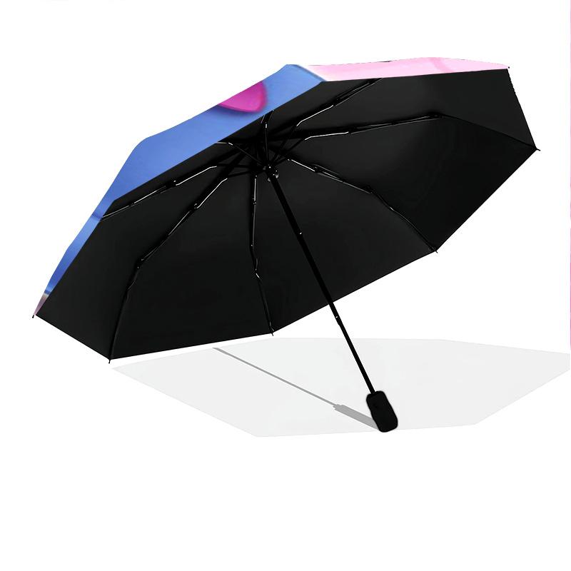 Eeyore Halloween Pumpkin Magic Folding Umbrella 8 Paraphenoid Bones Travel Travel Umbrella Light Gift