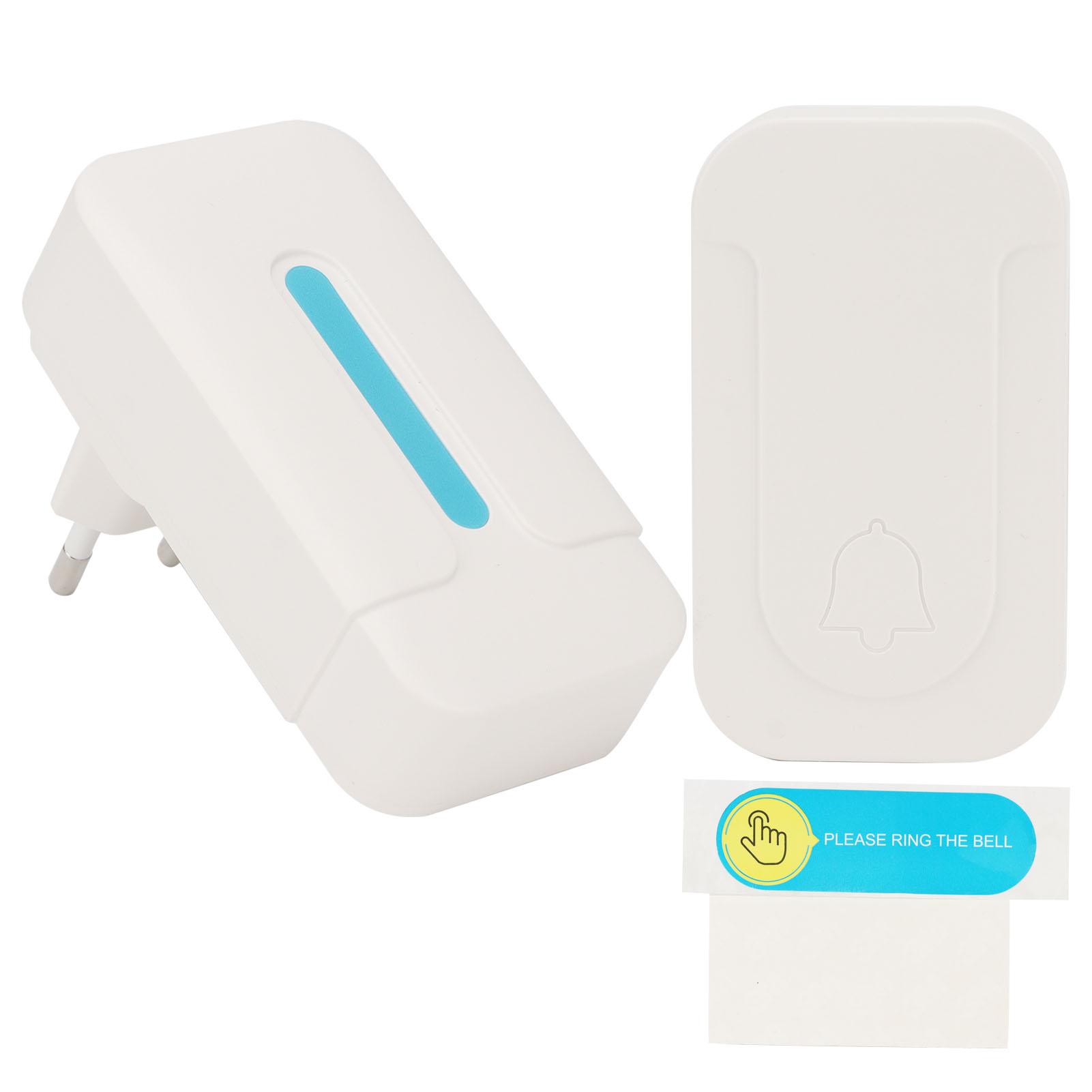 

Wireless Door Bell Waterproof Self Powered Doorbell Kit with 35 Music -