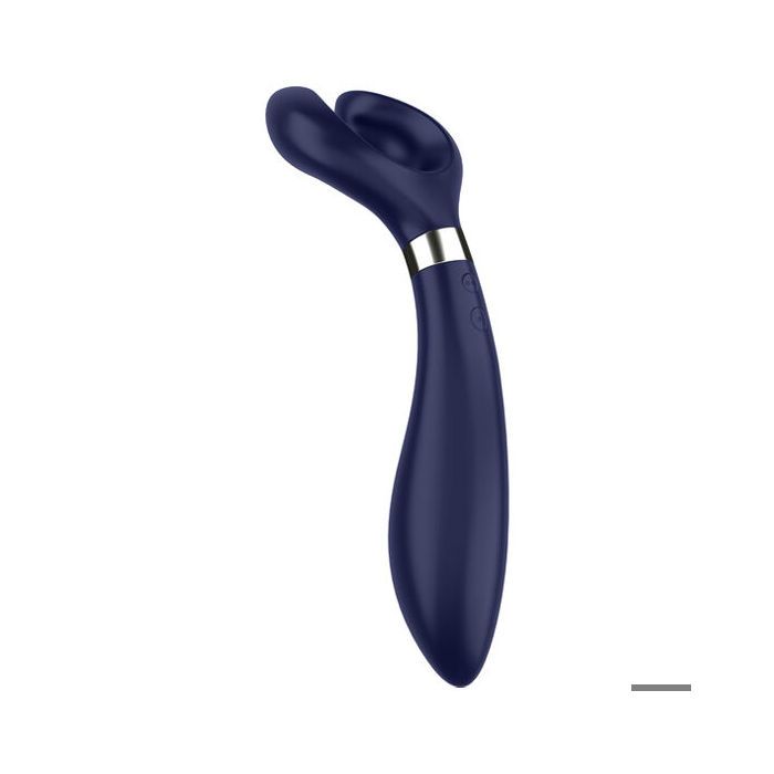 Sextoy - SATISFYER - Multifun 3 - Bleu Nuit - Silicone - Waterproof - Rechargeable