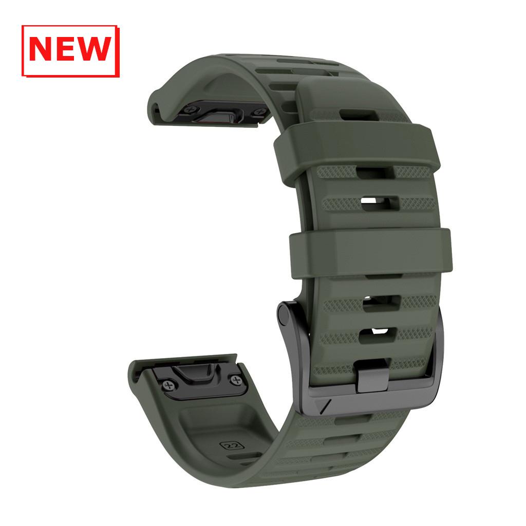 Cinturino in Silicone da 22 mm 26 mm per Garmin Instinct 3 2X Solar Band Fenix E 8 7 7X 6X 6 Pro/Quatix 7 6 5 3/Enduro 3 2 Braccialetto QuickFit