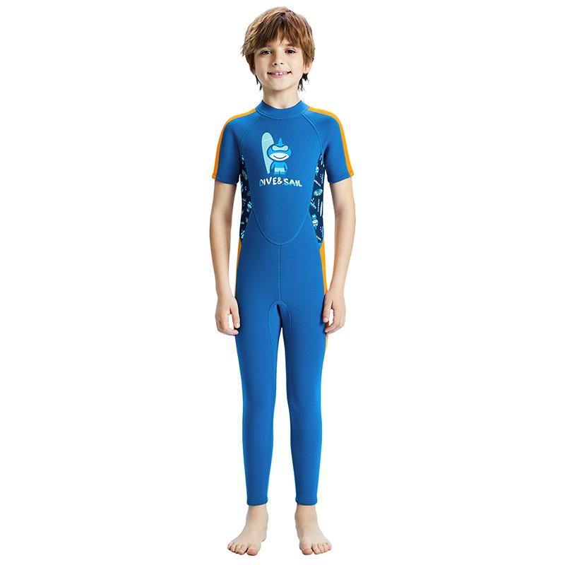 2.5mm Neoprene Full Wetsuit Boys Kids Diving Snorkeling Surfing Warmth Protection Summer Winter Use