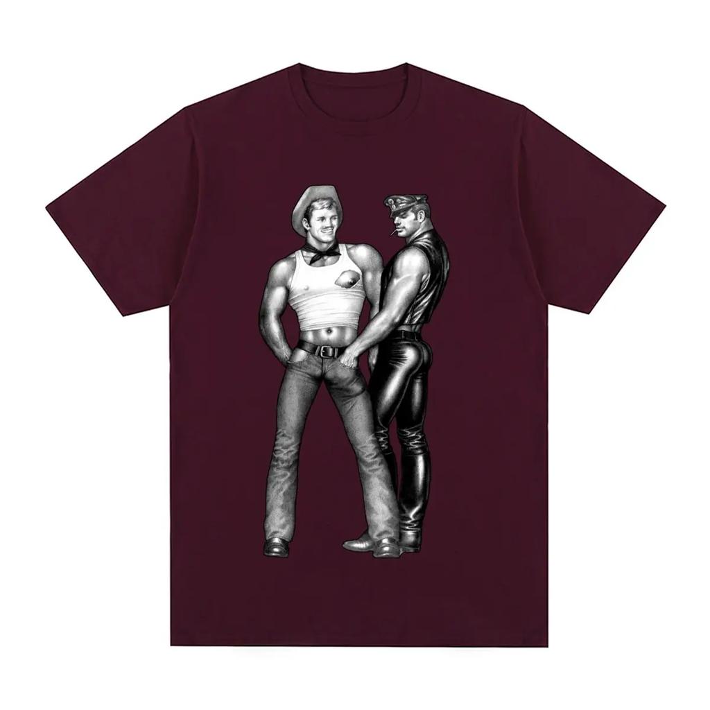 TOM OF FINLAND Vintage T-shirt Gay Cops Pride Lgbt Rainbow Fashion Cotton Men T shirt New Tee Tshirt Womens Tops