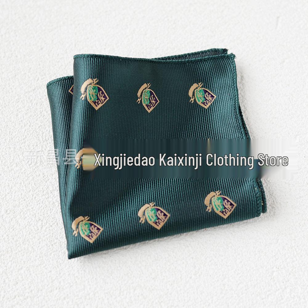 Britischer Retro-Blumen-Einstecktuch: Herren Business-Anzugtaschentuch im koreanischen Stil Formale Kleidung Accessoire