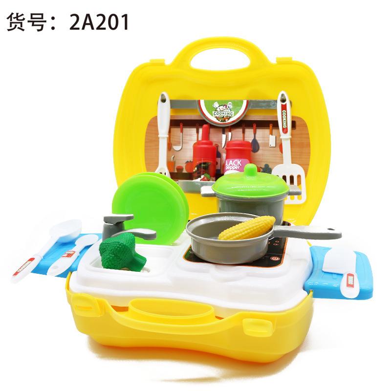 Play House Girl Boy Kitchen, Cosplay Toys Checker, Dresser, Doctor Tools Suitcase