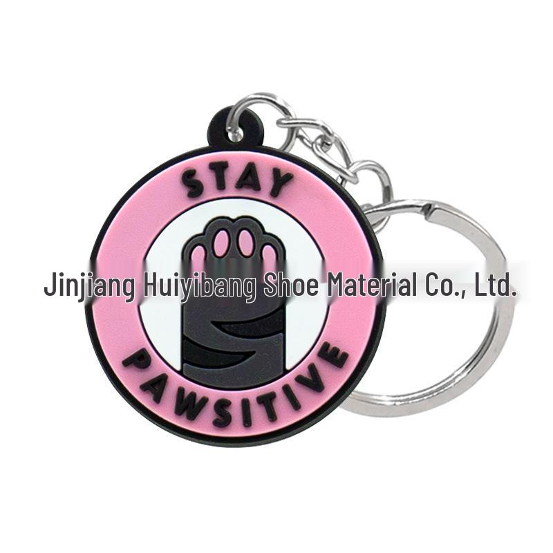 PVC Soft Rubber Cat Keychain Pendant - Cute Bag Accessory and Ornament