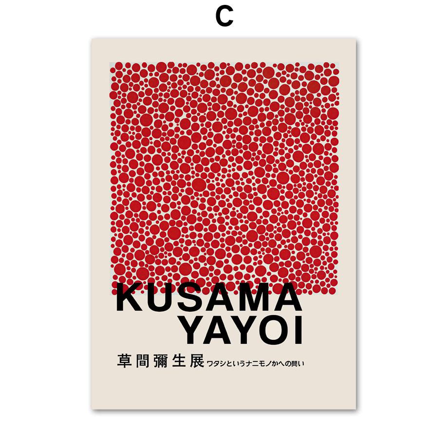 Yayoi Kusam Polka Dots Kürbisse Abstrakte Wand Kunst Leinwand Malerei Nordic Poster Und Drucke Wand Bilder Für Wohnzimmer Dekor