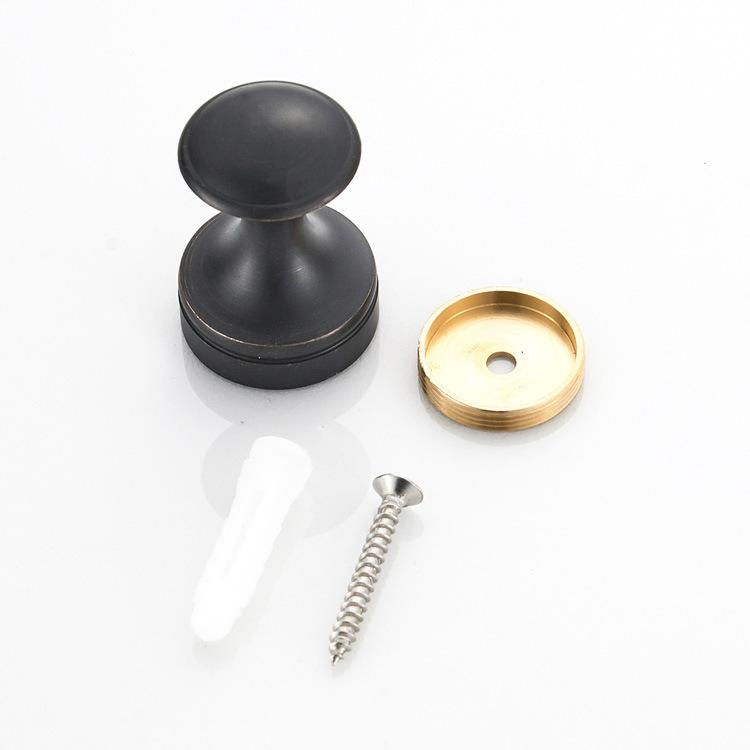 Vintage Schwarz Bronze Messing Robe Mantel Haken Pack 4 Kleidung Handtuch Haken Hause Kleiderbügel Bad Zubehör