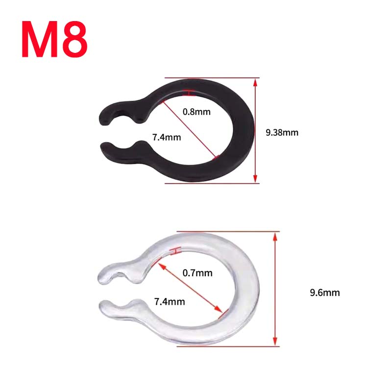 100-500Pc M3-M9 Stainles Steel/65Mn C-type Retaining Clip Snap Ring C Type External Circlip Retaining Rings Shaft Circlip Washer