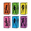 6 Stück Dekorative Disco-Box Papierlaternen-Box Tischmittelstücke Retro Schreibtischdekorationen Geburtstagsfeier Dekorationen