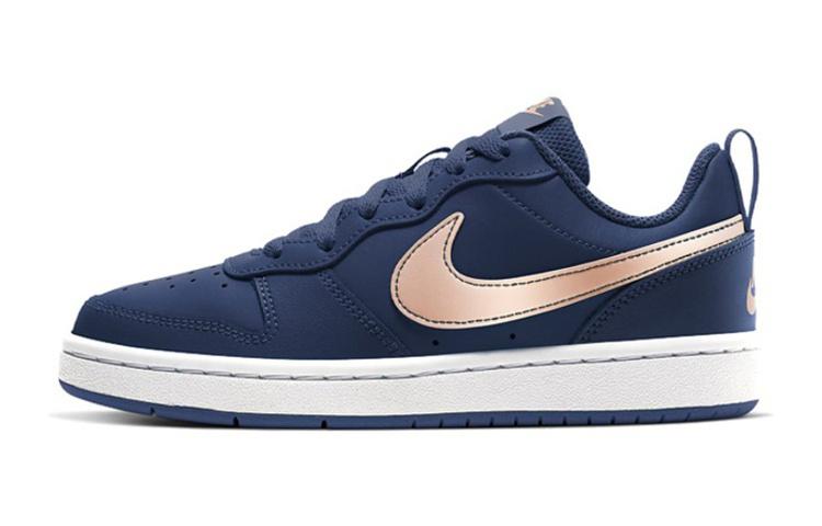 

Nike Court Borough 2 Low 2 Synthetic Leather, Leather Slip Resistant Abrasion Resistant Low top BQ5448-401 35.5