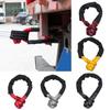 Synthetic Fiber Soft Shackle for Vehicle Recovery Road Towing Ropes Car Trailer Pull Rope with Protective Sleeve