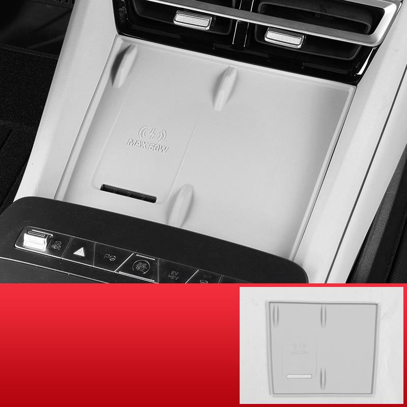 Car Decoration Central Control StorageBox Pad For BYD Sealion 8 Atto 8 Tang L Wireless Charging Silicone Pad Anti Slip