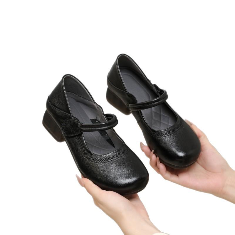 2025 Sügis Naiste Hingav Ehtsast Nahast Pealepandavad Madala Kontsaga Kingad - Pehme Tald, Väsimatute Jalgade Disain