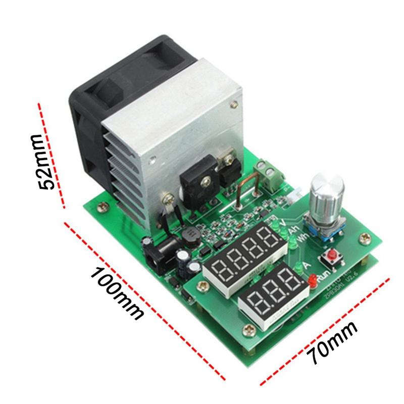 A96I-9.99A 60W 30V Constant Current Electronic Load Discharge Battery Capacity Tester Meter With Dual LED Digital Fan Module