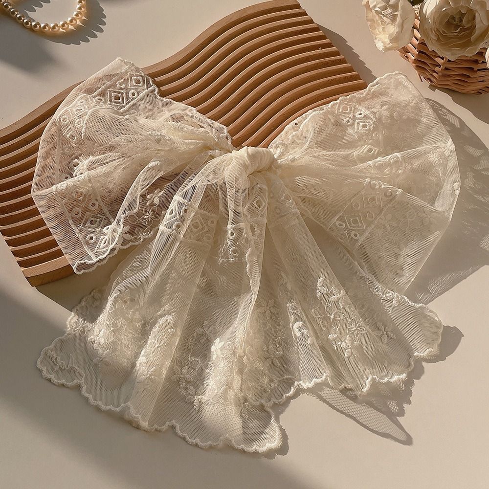 Embroidered Flower Sunscreen Shawl Breathable Mesh Female Headscarf Retro Lace Scarf  Women