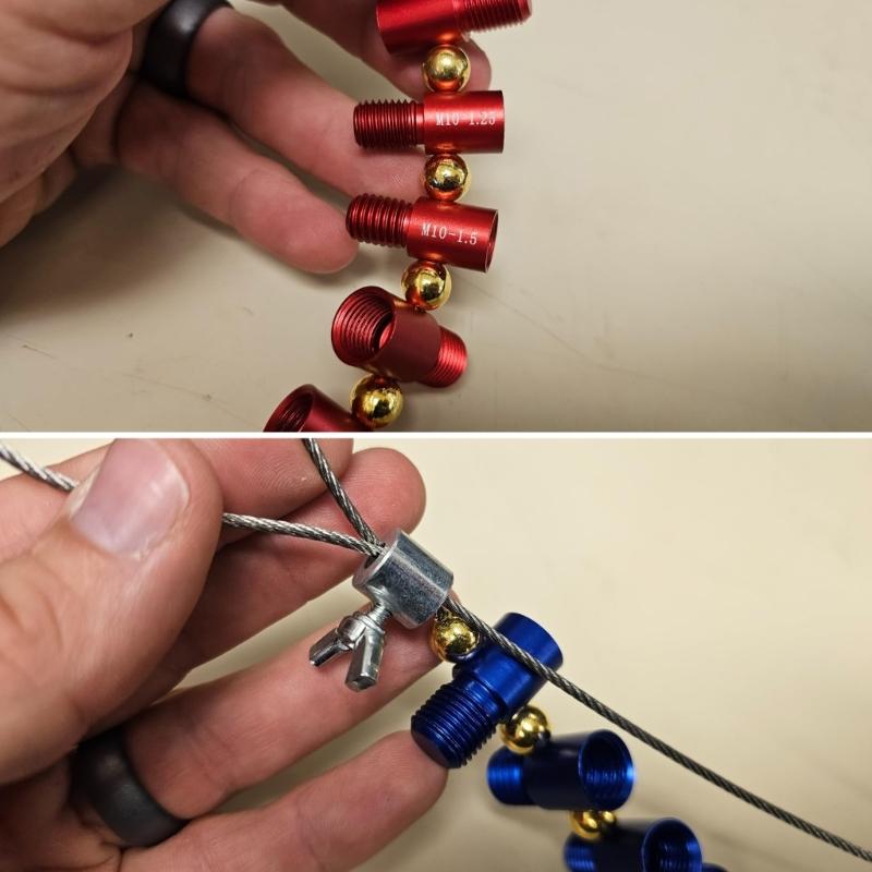 Detachable Nut and Bolt Size Gauge Nut and Bolt Thread Checker Thread Tester Bolt Nut Screw Checking Tool Thread Gauge