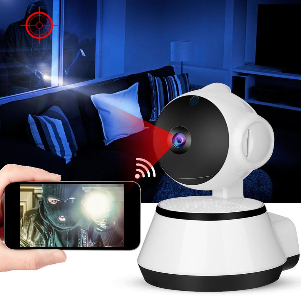 Cameră video inteligentă PTZ wireless WIFI de 1MP, monitor pentru bebeluși, viziune nocturnă IR, securitate la domiciliu