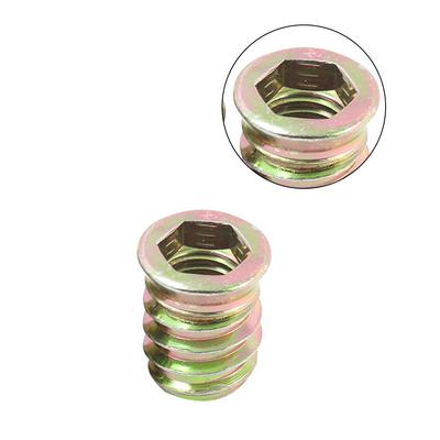 20 PCSThreaded Inserts Nuts, Wood Insert Assortment Tool Kit, M6/M8 Furniture Screw Inserts Fastener