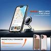 For iPhone 17 Case Compatible with MagSafe Rotating Ring Kickstand PC + TPU Shockproof Phone Cover