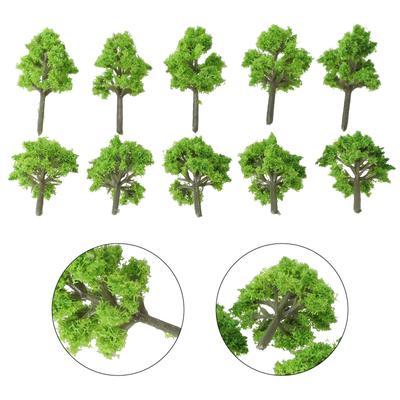 Props Model Trees Railroad Artificial Scenery Supplies 4cm Green Resin