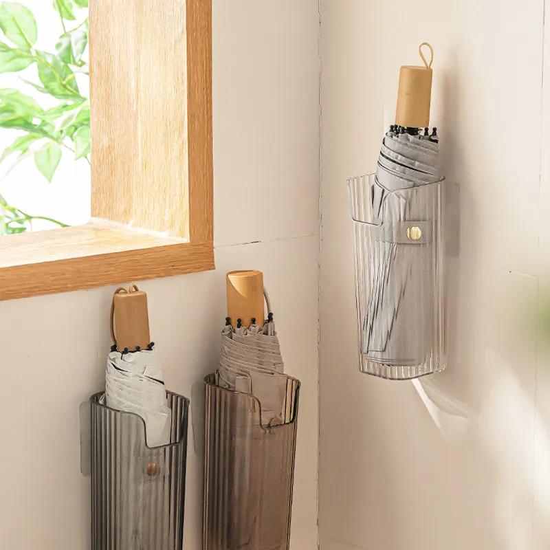 Wall Mounted Umbrella Storage Rack For Household Use No Punching Creative Umbrella Rack Simple Long Tube Umbrella Storage Box YLE435