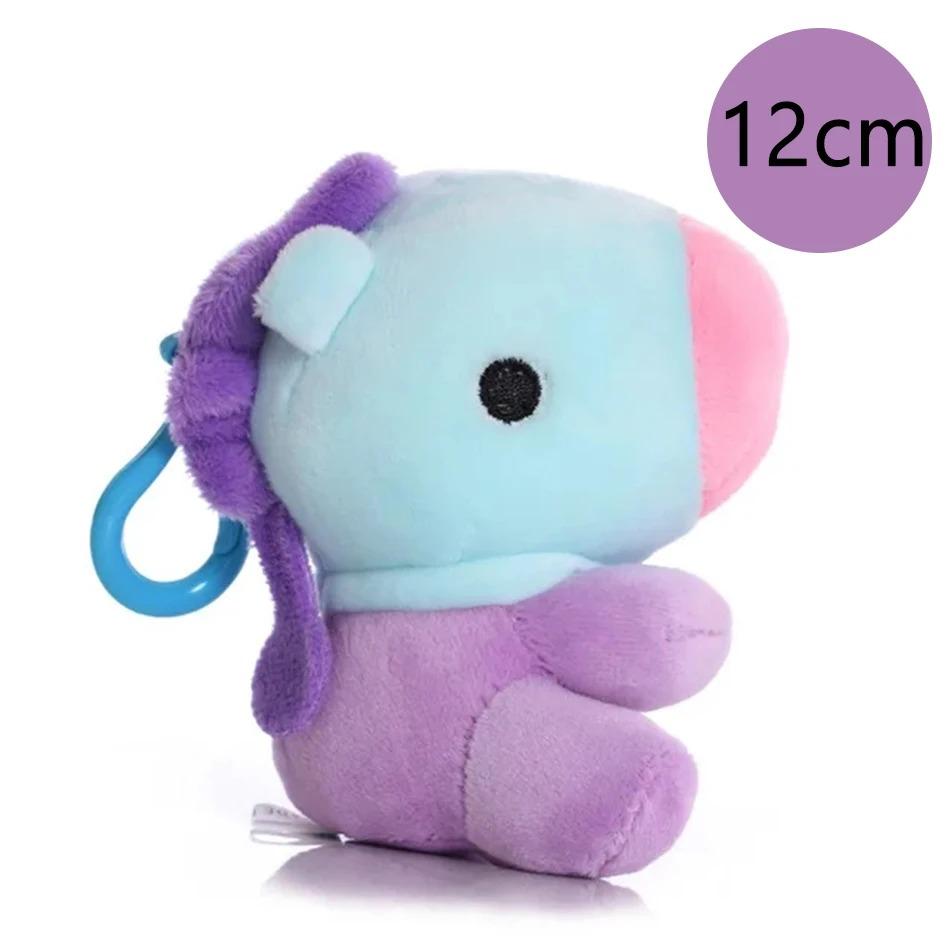 12-24cm B-T Cartoons Baby Pendant Plush keychain Toys Bangtan Boy Groups Peluches Cartoon Backpack Decoration Dolls Kid Gifts