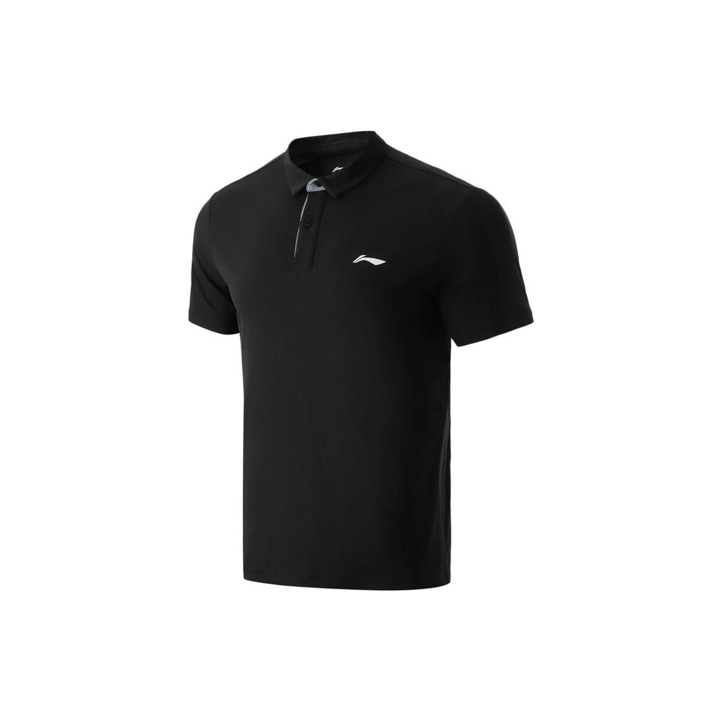 Li Ning Fitness Series Polo Shirt Men's Black APLT123-1