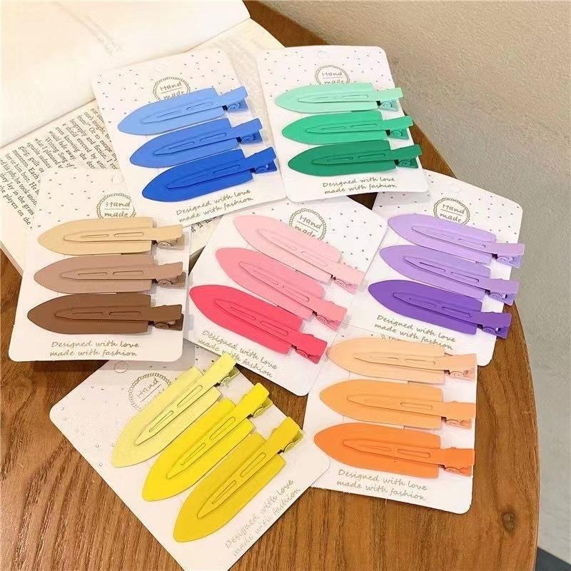 Juego de 4 pinzas para el pelo con diseño de pico de pato, sin costuras, color marrón degradado para mujer