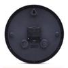 Fuji Boeki Wall Clock Diameter 25.4cm Black with Temperature and Hygrometer Sweep Continuous Second Hand Silent Bezel 26333