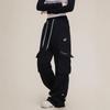 Overalls Women's Casual Trend High Street Hip Hop Loose and Skinny Sports Pants Wide Leg Versatile Straight Pants