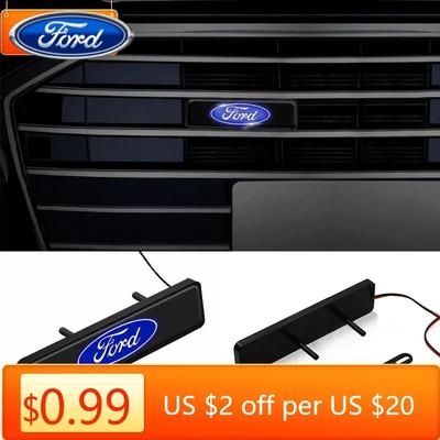 Car Sticker Ford New 2025 Hot LED Car Warning Light Safety Anti-collision Decorative Lights For Ford Focus Mondeo Kuga Fiesta MK