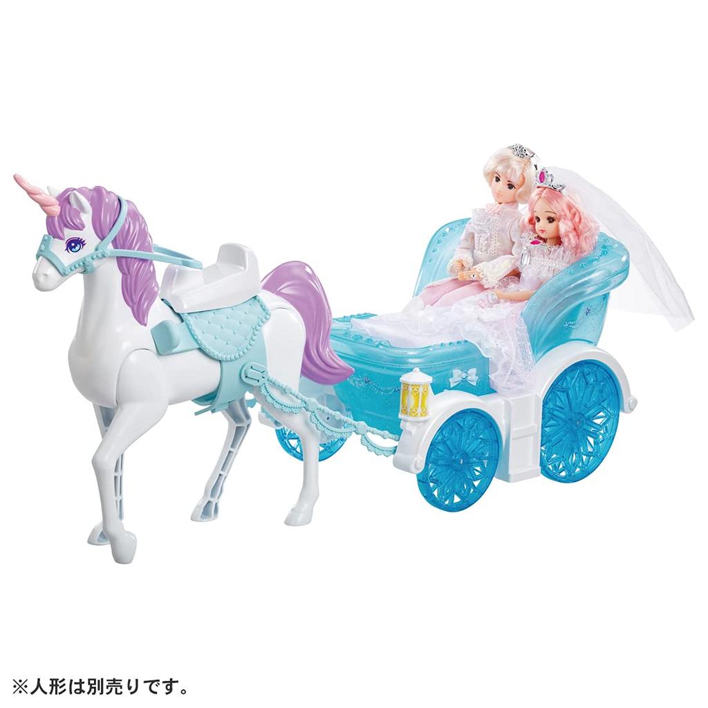 TAKARA TOMY Panenka Dreaming Princess Royal - hračka na hraní pro děti od 3 let, splňuje bezpečnostní normy pro hračky, certifikace ST Mark, Licca "Licca-chan Carriage"