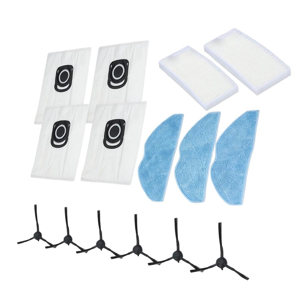 High Performance for Cleaning Kit Side Brush Filter Mop Cloth and Dust Bags for Tefal For Xplorer Serie 75 RG8597W