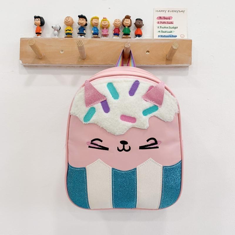 Cartoon Line Panda Girls Toddler Backpack With Fashion Sequins For Use School