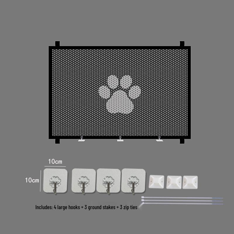Sicherheitsnetz für Haustiere: Tragbares Hundetor & Katzenbarriere für Türöffnungen