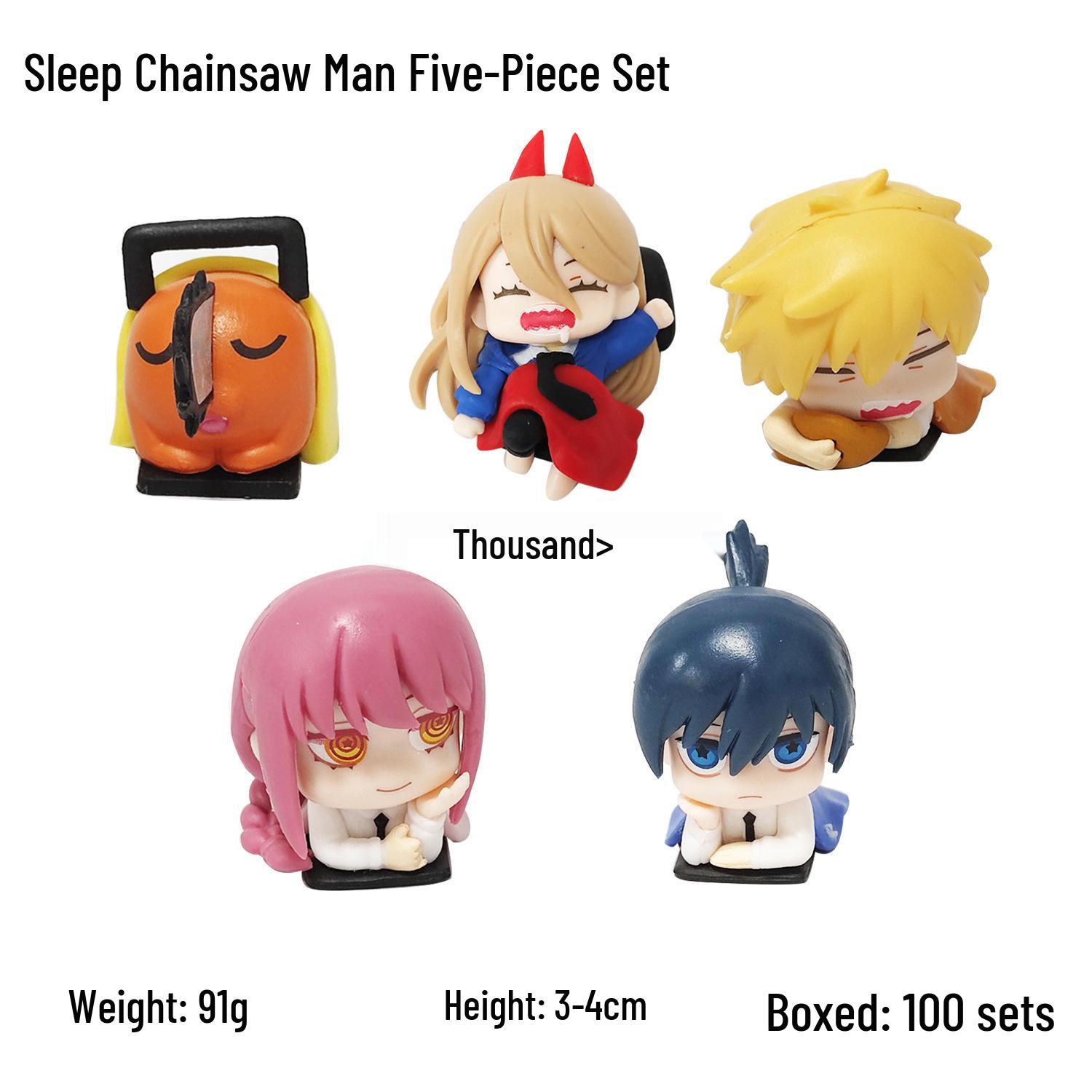 Chainsaw Man Anime Figures: Denji, Makima, Aki, Power Gashapon Ornaments