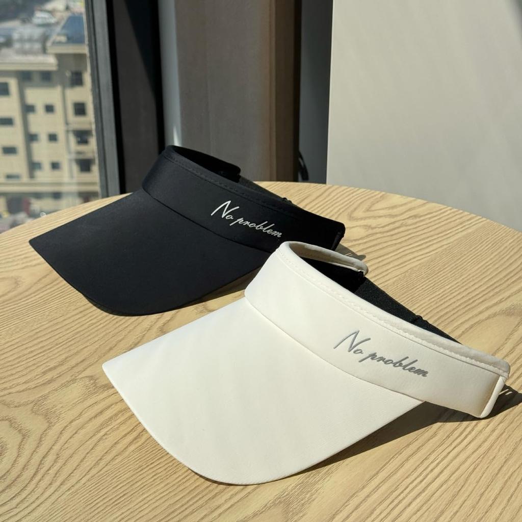 Sun Visor for Women and UV Protection Wide Sunshade UV Sunburn Elastic Size [Weuiean] Men, Cap, Brim, Hat, Protection, Prevention, Cord, Adjustable,